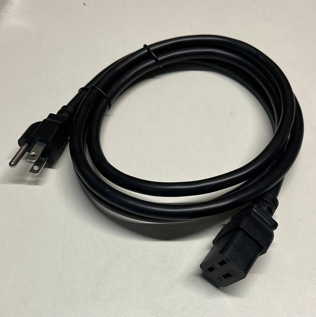 Power Cord Extension, NEMA 5-15P to C19,6ft/1.8m, 3X14 AWG(2.08mm2), 16A, 110-250V,UL Listed,UPS Supply Power Cord (5-15P to C19,6ft)