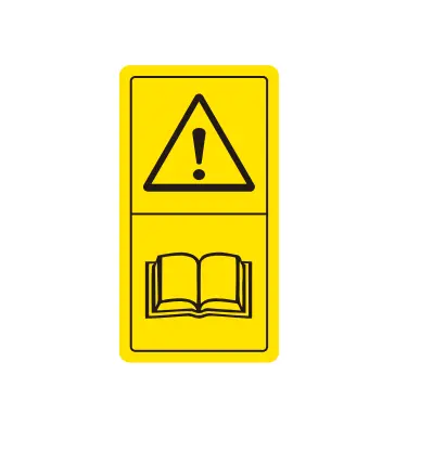 "Reminder: Read the User Manual" Label