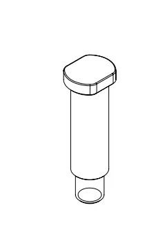 Flat pin shaft